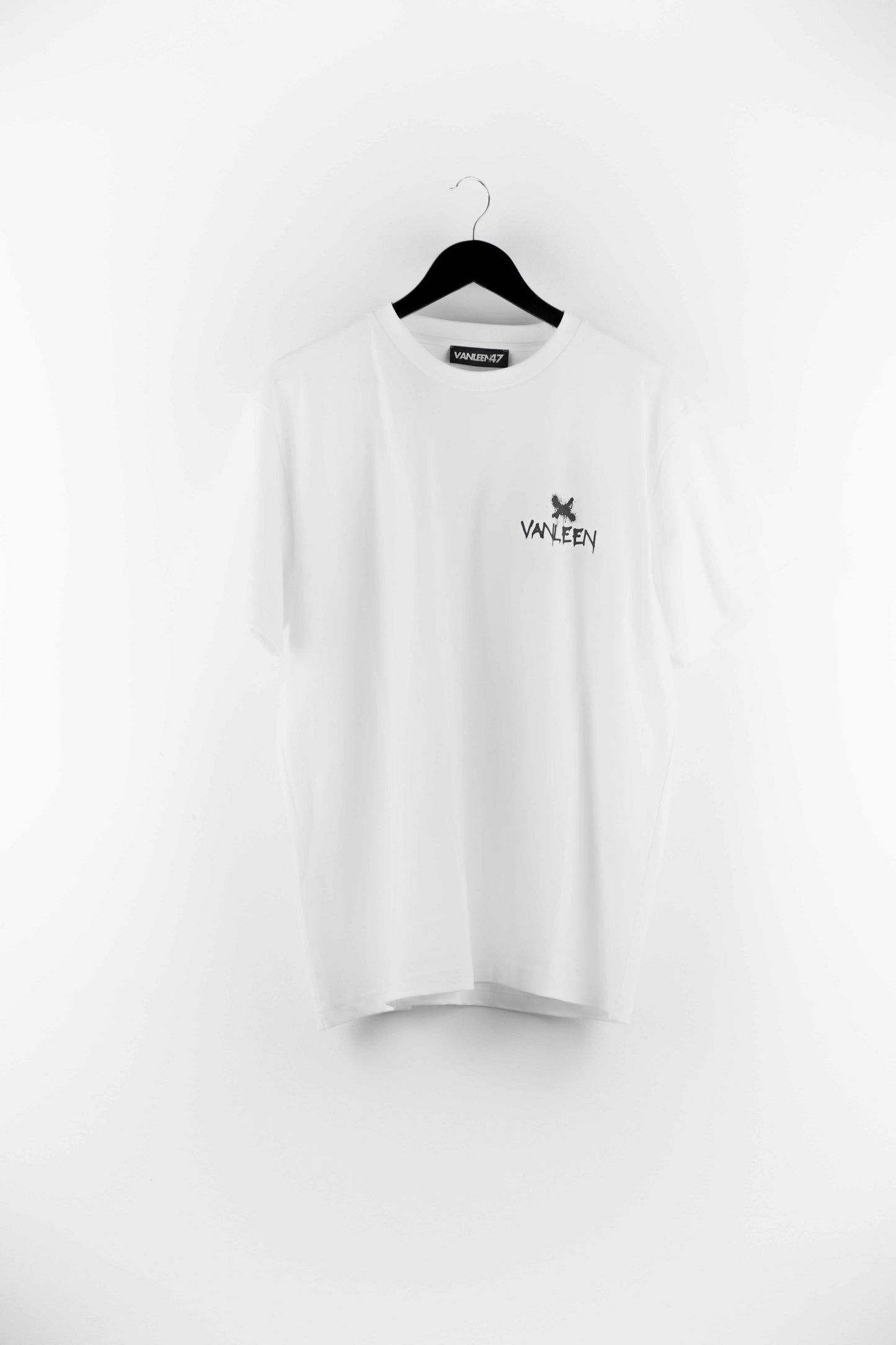 OffWhite X Collection Everyday Tee weiß mit VANLEEN Logo aus weicher Peach-Effect Baumwolle im Normal Fit